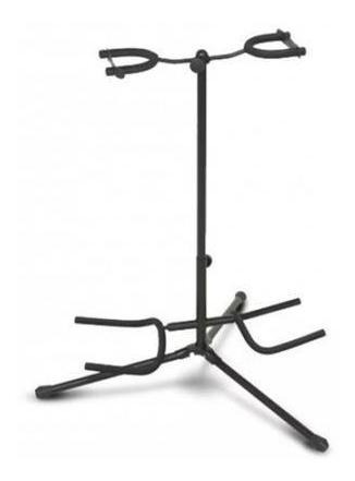 Soporte De Pie Doble Negro Para Guitarra Sms Gs310