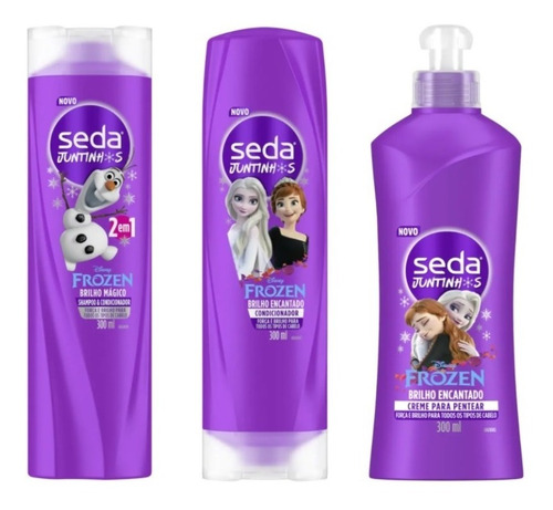 Kit Completo Seda Juntinhos Brilho Encantado 300ml