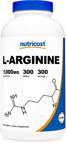 Nutricost L Arginina 1000mg, 300 Capsulas