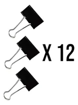 Comprar Binder Clips Ganchos Presión 41mm  De Lotería X 12 Unds