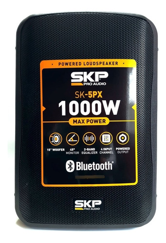 Bafle Activo Amplificado Skp Pro Audio 15 Sk-5px 1000w Bt