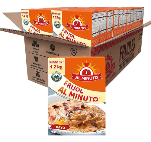 Frijol Bayo Deshidratado Al Minuto 20 Cajas/400g Rinde 24kg