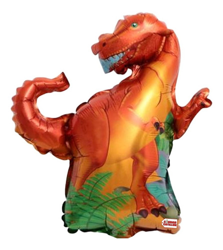 Globo Metalizado 82cm Dinosaurio Rex Gigante - Ciudad Coti