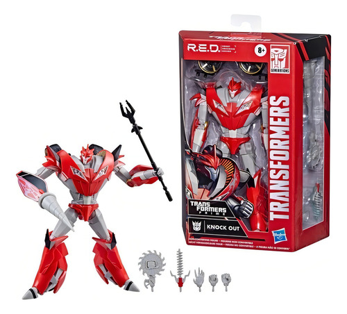 Muñeco Transformers Prime Knock Out R.e.d Hasbro