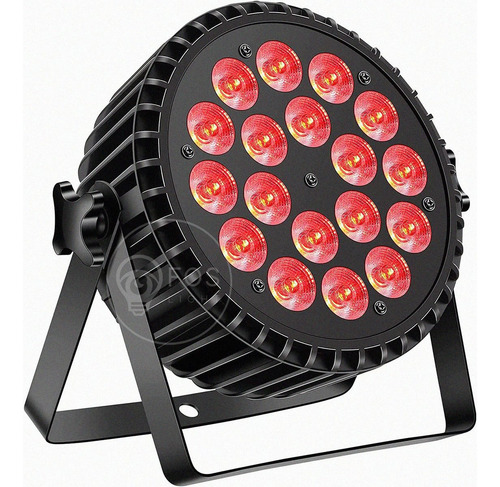 Kit 12 Refletor Par Led Slim 18x15w Rgbwa 5n1 Dj Festas