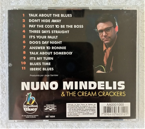 Nuno Mindelis And The Cream Crackers Cd Blues Guitar (Usado)