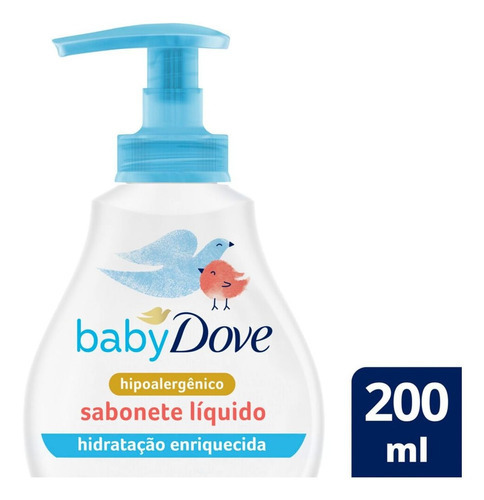 Sabonete Líquido Hidratação Enriquecida Dove Baby 200ml