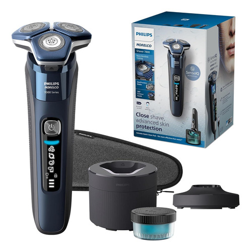 Barbeador Elétrico Philips Norelco Shaver 7800 S7885/85 Series 7000 Azul