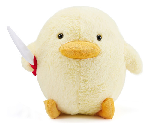 Honganda Lindo Pato Con Cuchillo, Juguete De Peluche Suave,