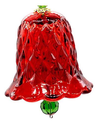 Decoración De Árbol De Navidad, Colgante De Cristal Rojo
