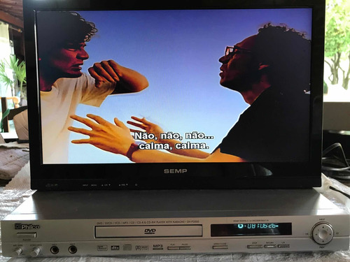 Dvd Vídeo Player Philco Dv P3000 Karaokê Mp3 S/cont Funciona