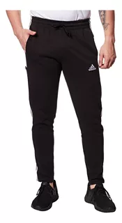 Calça Essentials 3 Stripes Masculino Preta adidas Novo