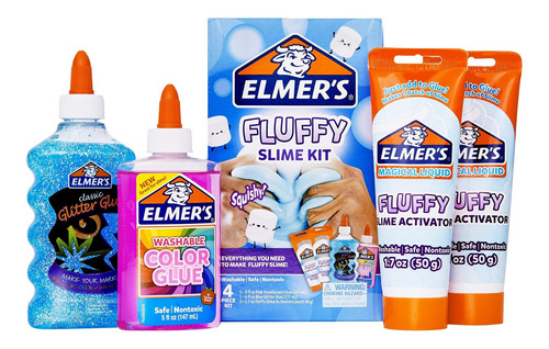 Elmer's Kit Para Slime Esponjosa | Suminisro Incluyen 4