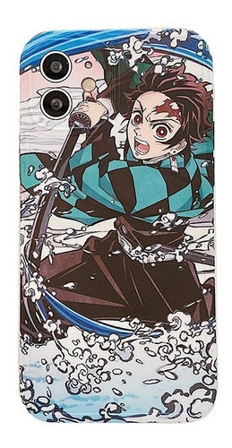 Funda De Teléfono Con Dibujos Animados De Demon Slayer Para