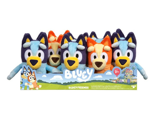 Imagen 3 de 6 de Peluche De Disney Bluey & Bingo 20 Cm Serie Tv Original Edu