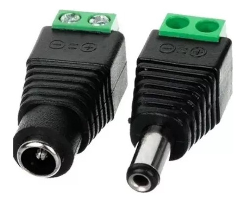 Conector Dc Plug Macho Y Hembra Cctv 12 Voltios Pack 5 Pares