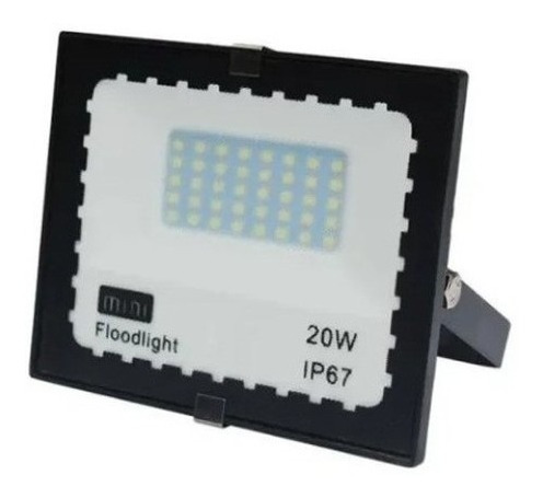 Imagem 3 de 3 de Refletor Led 20w - Com Imã E Cabo 7 Metros - Prova D´água