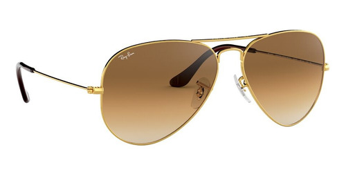 Lente De Sol Ray Ban Piloto Café Desvanecido Rb3025