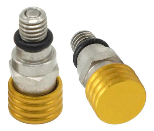 2 Uds M5 0,8mm Válvula De Presión De Purga De Aire De Oro