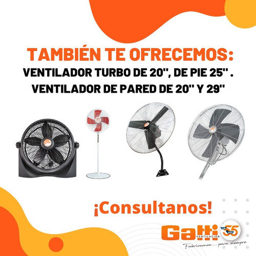 Imagen 8 de 9 de Ventilador Semi Industrial Pie 27(67,5 Cm) Gatti Ventilación