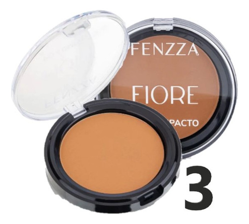 Pó Compacto Fiore Fenzza - Maquiagem Efeito Mate