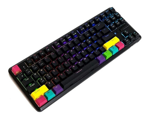 Imagen 6 de 7 de Teclado Mecánico Bluetooth Full Rgb Brown - Ajazz K870t
