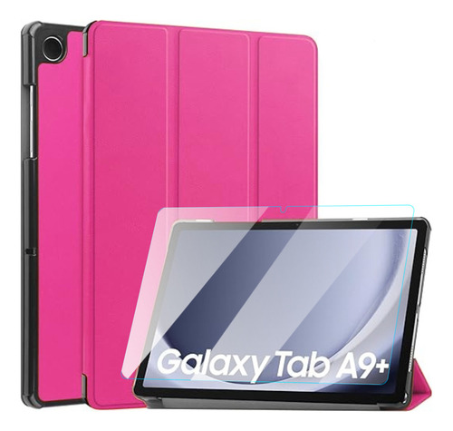 Kit Capa + Pelicula Vidro Para Samsung A9 Plus 11 X216 X210 Cor Pink