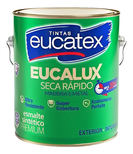 Esmalte Sintetico Eucatex 3,6lt Preto O Fosco