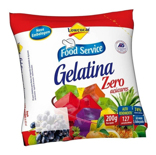 Gelatina Zero Açucar 200g Lowçucar Food Service