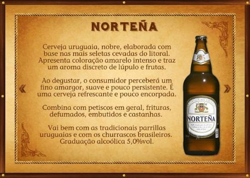 Imagem 3 de 4 de 6x Cerveja Uruguaia Norteña 960ml