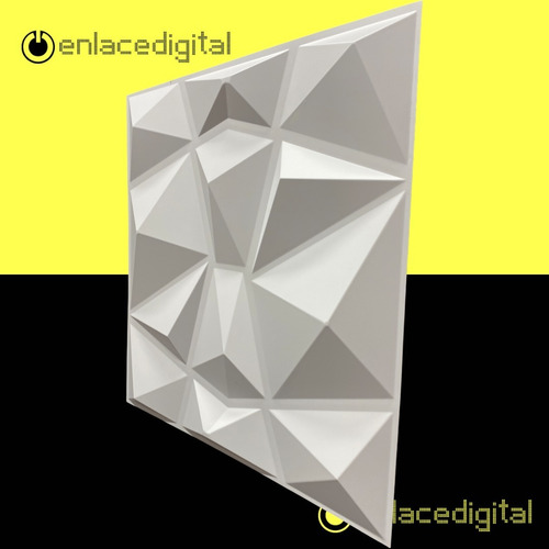 Imagen 3 de 9 de Panel Decorativo 3d Pvc Interior Exterior Blanco D094