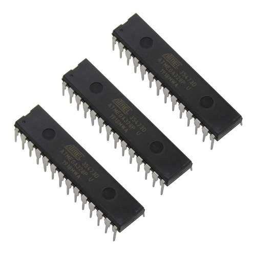 Kit 3x Pcs Ci Atmega328p-pu Atmega328 Microcontrolador