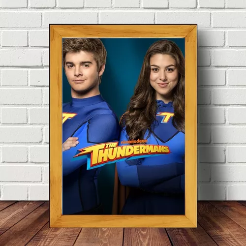 Quadro Poster Os Thundermans Com Moldura Natural