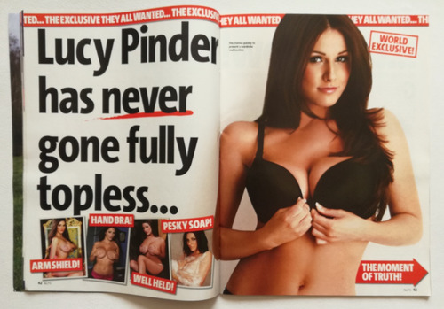 Revista Nuts: Lucy Pinder ( 2007.04 ) Su 1ra Vez Topless