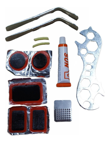 Kit Reparacion Para Bicicleta Herramientas Parches Ram