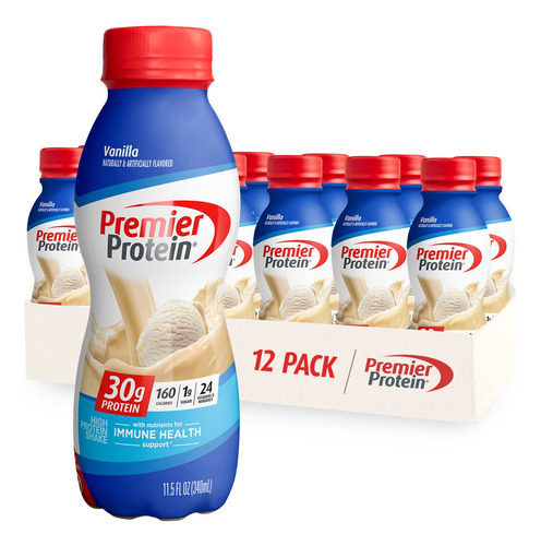 Premier Protein Agitando, Vainilla, Protena 30g, Azcar 1g, 2