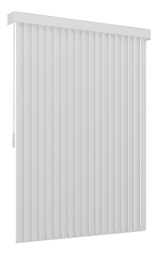Persiana Vertical Tecido C/bandô 1,90x2,30 Lateral Cor Branco