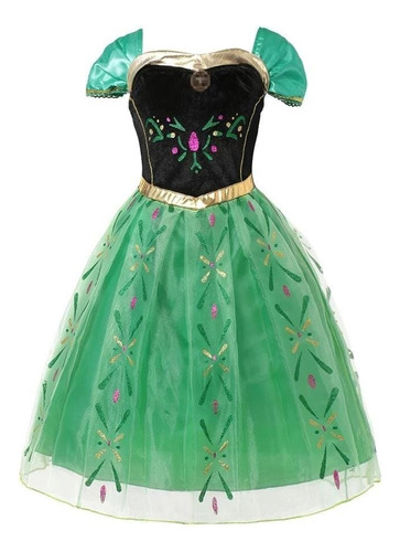 Disfraz Vestido Princesa Anna Elsa Frozen