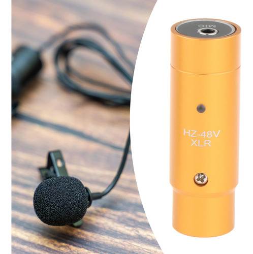 Adaptador De Micrófono Hembra De 3,5 Mm A Conector Dorado
