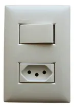 Comprar Conjunto Interruptor Simples + Tomada 10a Thesi 4x2 Branco