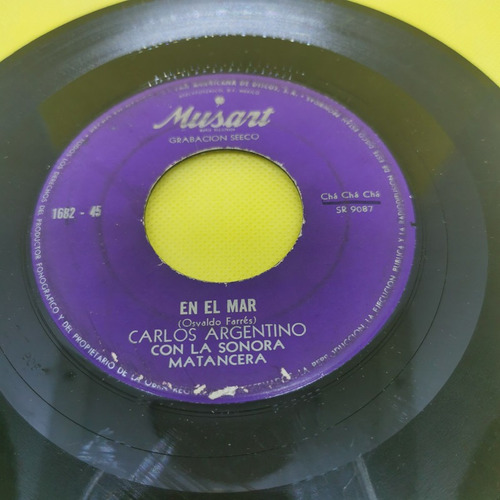 Disco 45 Rpm:carlos Argentino Con La Sonora- Ay Cosita