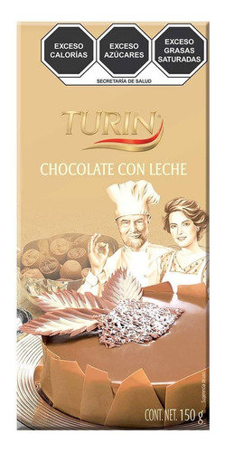 Barra De Chocolate Turin Chocolate Con Leche 150g