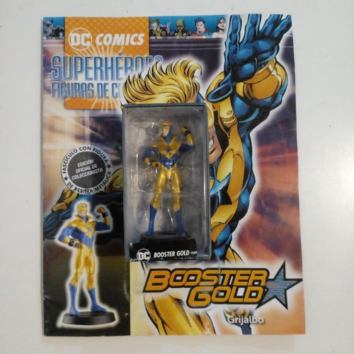 Revista + Figura Coleccionable Dc Comics.  Booster Gold.