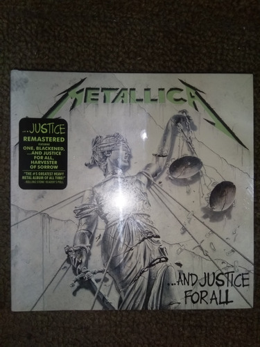 Metallica And Justice For All Cd Original Nuevo Digipack Qqo