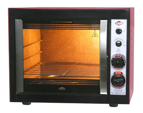 Forno de bancada elétrico Layr Advanced CrystalPlus 46L vermelho 220V