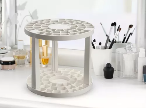 Organizador Soporte Porta Brochas De Maquillaje Plástico