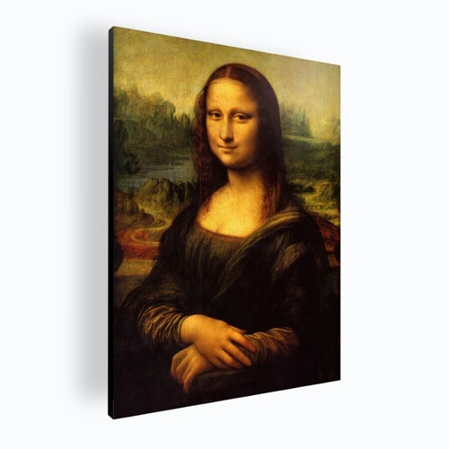 Cuadro Decorativo Moderno Mural La Mona Lisa 60x84 Mdf