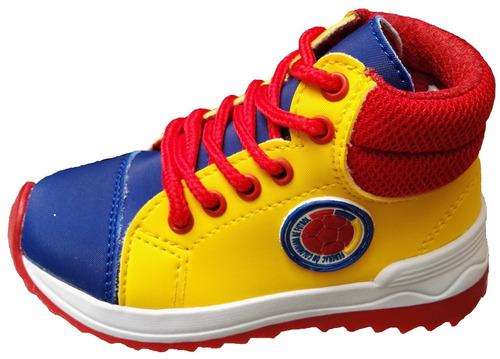 Tenis Tipo Convers Colombia Selección Amarillo Azul Rojo 