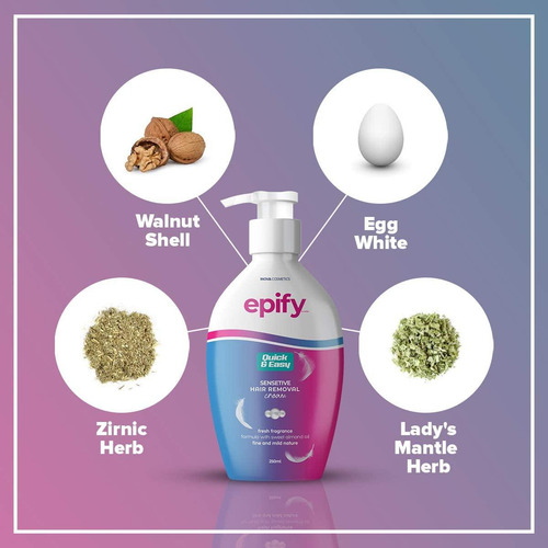 Crema Depilatoria Epify Para Piel Sensible - 3 Paquetes