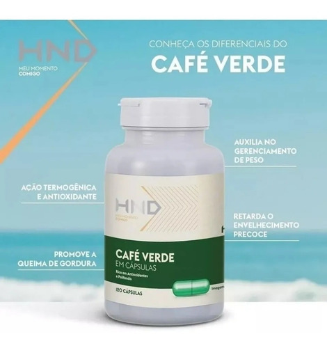 Imagem 8 de 9 de Café Verde Termogênico Hinode 120 Cápsulas 100% Original